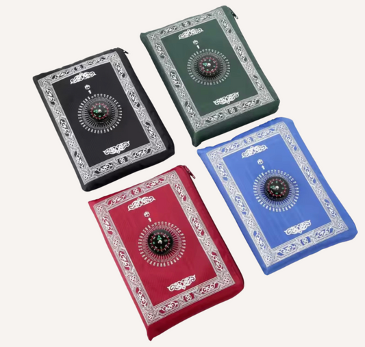 Tapis de prière portable avec boussole