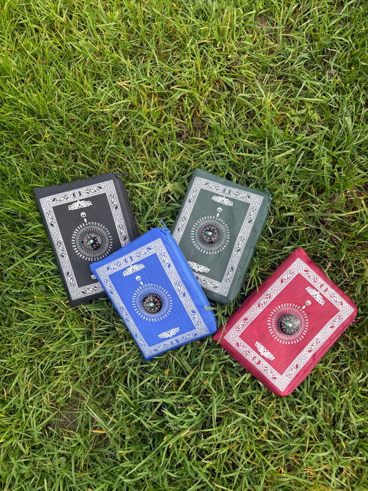 Tapis de prière portable avec boussole